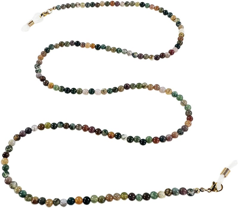 Decker Fashion Beaded Eyeglass chain Natural Stone glasses retainer Reading glass Lanyard - Image 5